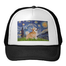 Nuit étoilée - corgi 7b de Gallois de Pembroke Casquettes