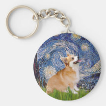 Nuit étoilée - corgi 7b de Gallois de Pembroke Porte-clefs