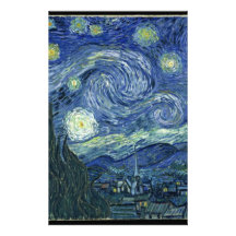 Nuit étoilée de Van Gogh Motifs Pour Papier À Lettre