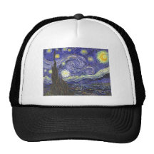 Nuit étoilée de Van Gogh, post impressionnisme vin Casquettes De Camionneur