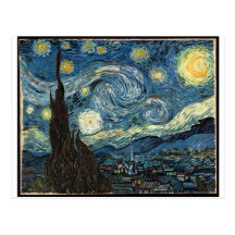 Nuit étoilée par Vincent van Gogh Carte Postale