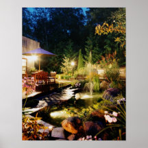 Nuit-jardin, sur des canvis posters