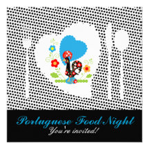 Nuit portugaise de nourriture faire-parts