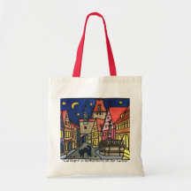 Nuit" Rothenburg "de chat Sac Fourre-tout