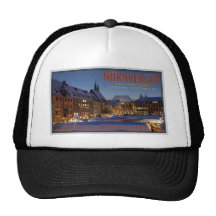 Nürnberg Christkindlesmarkt la nuit Casquettes