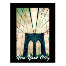 nyc de pont de Brooklyn Carte Postale
