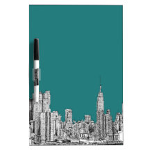 NYC en vert de turquoise Tableaux Effaçables Blancs
