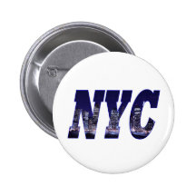 NYC- horizon de Manhattan de Brooklyn la nuit Badges