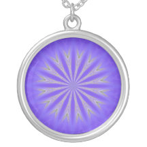 Nymphe de lavande - kaléidoscope - collier