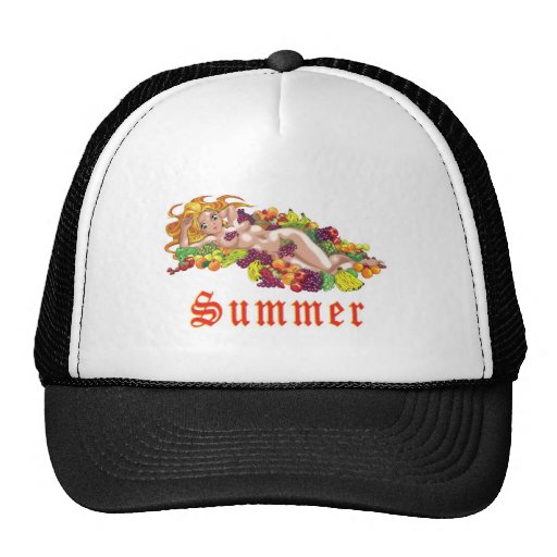 NYMPHE NUE D'ÉTÉ CASQUETTES DE CAMIONNEUR