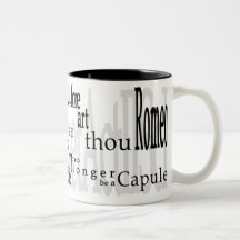 "O Romeo, Romeo !" Tasse de citation de Shakespear