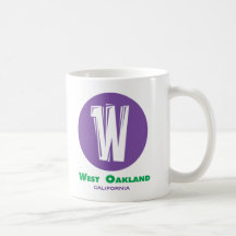 Oakland occidental tasse à café