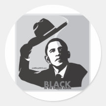Oakland Raiders 2012 d'Obama, noirs dans la selle Autocollant