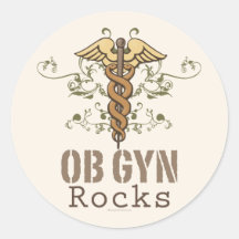OB GYN bascule des autocollants