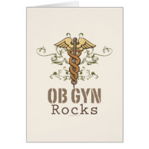 OB GYN bascule la carte de voeux