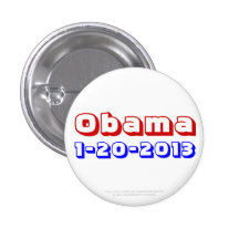 Obama 1-20-2013 badge avec épingle