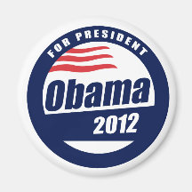 Obama 2012 aimant pour réfrigérateur