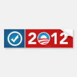 Obama 2012 autocollant pour voiture