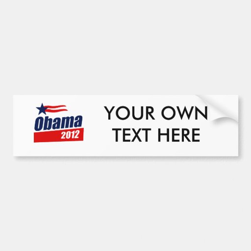 Obama 2012 autocollant pour voiture