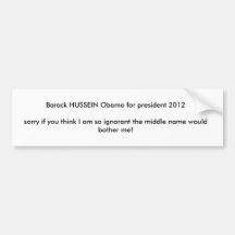Obama 2012 autocollant pour voiture