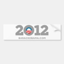 Obama 2012 autocollants pour voiture