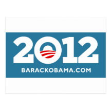 Obama 2012 carte postale