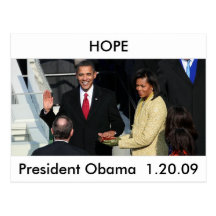 Obama 2012 carte postale