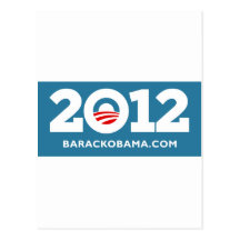 Obama 2012 carte postale