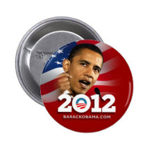 Obama 2012 pin's avec agrafe