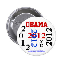 Obama, 2ème terme, 2012 badges avec agrafe