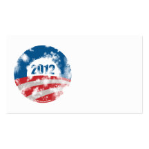 Obama a affligé le symbole carte de visite