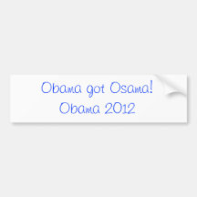 Obama a obtenu Osama Adhésif Pour Voiture