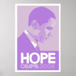 Obama - affiche de pourpre d'espoir