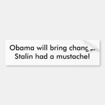 Obama apportera le changement. Stalin a eu une mou Adhésifs Pour Voiture