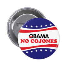 Obama aucun Cojones Badge