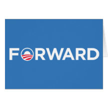Obama Biden 2012 en avant (blanc sur bleu-clair) Cartes