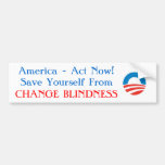 Obama - changez l'adhésif pour pare-chocs de cécit autocollant pour voiture
