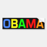 Obama dans un arc-en-ciel d'adhésif pour pare-choc autocollant pour voiture