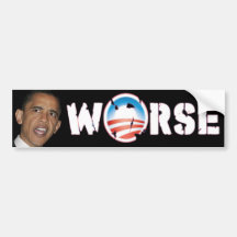 Obama est plus mauvais autocollants pour voiture
