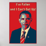 Obama "j'ai" l'affiche tombée d'art de bruit