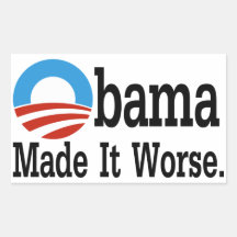 Obama l'a rendu plus mauvais autocollant en rectangle