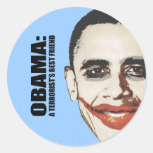 OBAMA - LE MEILLEUR AMI D'UN TERRORISTE AUTOCOLLANTS
