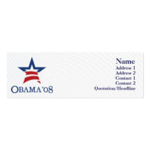 Obama - maigre cartes de visite professionnelles
