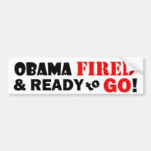 Obama - MIS LE FEU et préparent POUR ALLER ! Autocollant Pour Voiture