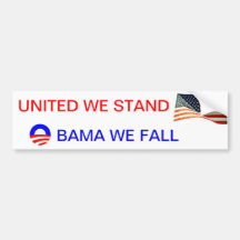 obama nous tombons adhésif pour voiture
