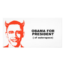 Obama pour le président d'Outerspace Photocarte