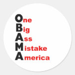 OBAMA : Une grande erreur Amérique d'âne Adhésifs