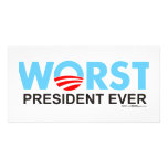 Obama WorstEver Photocarte Personnalisée
