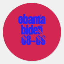 obamabiden le ` 08-09 autocollants ronds