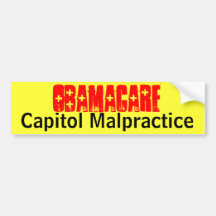 Obamacare, malversation de capitol adhésif pour voiture
